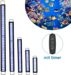 Produktbild von Clanmacy LED Aquariumleuchte 36W mit Timer und RGB-Licht