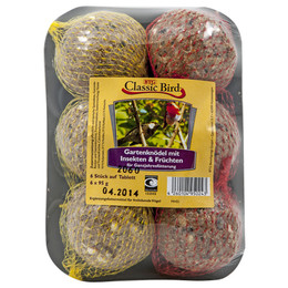 Produktbild von Classic Bird Gartenknödel mit Früchten & Insekten - 16 x 6 Stk.