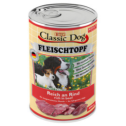 Produktbild von Classic Dog Adult Fleischtopf Pur Reich an Rind - 6 x 400 g