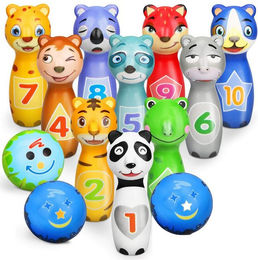 Produktbild von CLTYQ Outdoor-Spielzeug 12 Stück Bowling Set,