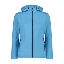 Produktbild von CMP Damen Fleecejacke aus Stretch-Performance mit Kapuze Hellblau