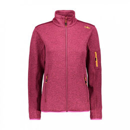 CMP Damen Jacke Knit-Tech-Fleece Dunkelrosa – Bild 1 von 2