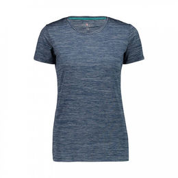 CMP Damen T-Shirt mit Piquet-Ausschnitt Graublau 34 – Bild 1 von 2