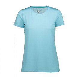 CMP Damen T-Shirt mit Piquet-Ausschnitt Himmelblau 36 – Bild 1 von 2