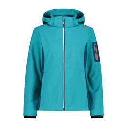 CMP Damensoftshelljacke mit Kapuze Laggon Türkis – Bild 1 von 4