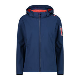 CMP Softshell-Damenjacke mit abnehmbarer Kapuze Dunkelblau – Bild 1 von 2