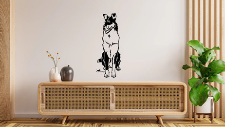 Produktbild von Collie kurzhaar Wandtattoo Wandbild Wandsticker Wandaufkleber Wanddekoration