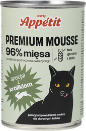 Produktbild von COMFY APPETIT PREMIUM Mousse mit Kaninchen für Katzen 400 g