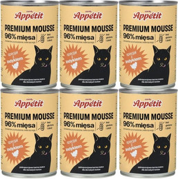 Produktbild von COMFY APPETIT PREMIUM Mousse mit Truthahn für Katzen 6x 400 g