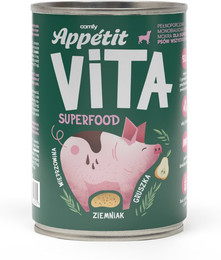 Produktbild von COMFY APPETIT VITA Superfood Schweinefleisch Monoprotein Hundefutter - 400 g