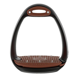 Produktbild von COMPOSITI Eole Pro Steigbügel schwarz/braun