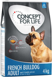 Produktbild von Concept for Life Französische Bulldogge Trockenfutter - 2 x 4 kg