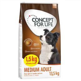 Produktbild von Concept for Life Medium Adult - 12 + 1,5 kg gratis!
