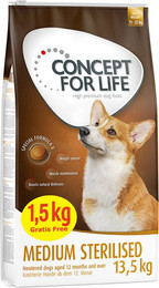 Produktbild von Concept for Life Medium Sterilised - 12 + 1,5 kg gratis!