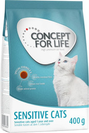 Produktbild von Concept for Life Sensitive Cats Trockenfutter - 400 g