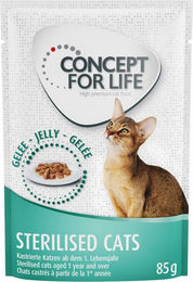 Produktbild von Concept for Life Sterilised Cats in Gelee - 48 x 85 g