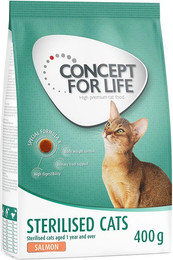 Produktbild von Concept for Life Sterilised Cats Lachs - 400 g