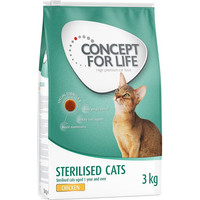 Produktbild von Concept for Life Sterilised Cats Trockenfutter mit Huhn - 3 kg