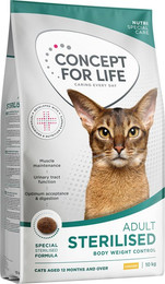 Produktbild von Concept for Life Sterilised Cats Trockenfutter mit Huhn - NEU: 10 kg