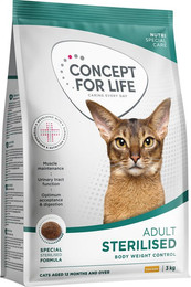 Produktbild von Concept for Life Sterilised Cats Trockenfutter mit Huhn - NEU: 3 kg