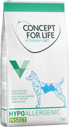 Produktbild von Concept for Life Veterinary Diet Hypoallergenic Insect Hundefutter - 12 kg