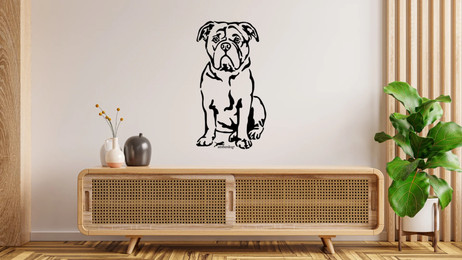 Produktbild von Continental Bulldogge Wandtattoo Wandbild Wandsticker Wandaufkleber Wanddekoration