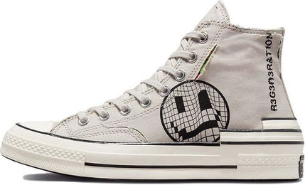 Produktbild von Converse Chuck 70 Hacked Heel High Tear Away - Light Bone Unisex-Sneaker Grau Schwarz A00730C 39