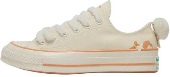 Produktbild von Converse Chuck 70 Low Pet Pack - Hund Unisex Sneaker Creme Hellgelb A11614C 39