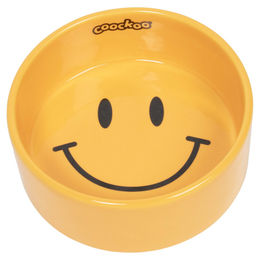 Produktbild von Coockoo Hunde Futternapf Smiley gelb, Größe: M / Fassungsvermögen: 750 ml