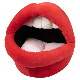 Produktbild von Coockoo Katzenhaus Meow Mouth rot, Maße: 36 x 42 x 36 cm