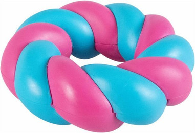 Produktbild von Coockoo Outdoor-Spielzeug Hundespielzeug Mallow Ring rosa/blau