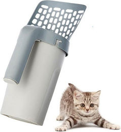 Produktbild von Coonoor Katzentoilette Katzenstreuschaufel mit Halterung, mit Abfallbehälter,Nachfüllbeutel