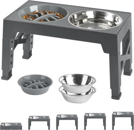 Produktbild von Coonoor Napf-Set Hunde Futterstation verstellbar