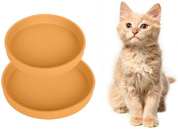Produktbild von Coonoor Silikon Futternapf für Katzen 2er Set
