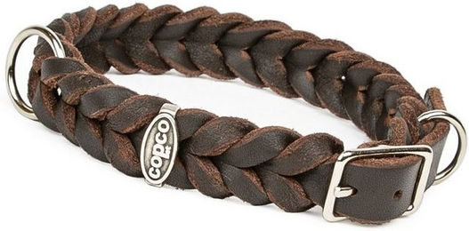 Produktbild von CopcoPet Hunde-Halsband Fettleder mit Dornschließe Braun 25-29 cm 15 mm