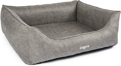 Produktbild von CopcoPet Hundebett Hugo Orthopädisch Velourlederoptik Grau XL