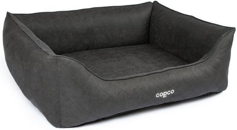 Produktbild von CopcoPet Hundebett Hugo Velourlederoptik Schwarz XXL 125x100 cm