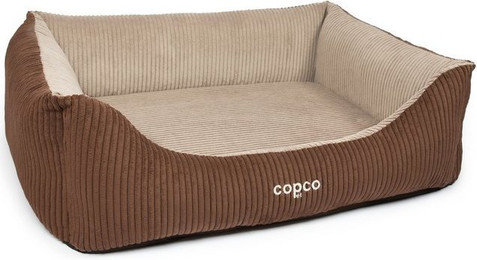 Produktbild von CopcoPet Hundebett Kyra Orthopädisch Cord Braun/Beige