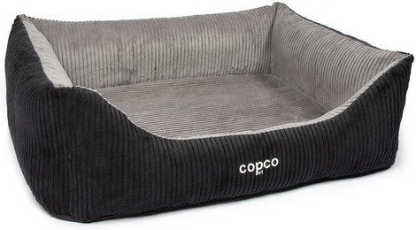 Produktbild von CopcoPet Hundebett Kyra Orthopädisch Cord Schwarz/Grau