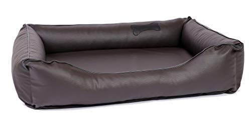 CopcoPet Hundebett Paco Kunstleder Braun 90 x 70 cm – Bild 1 von 4