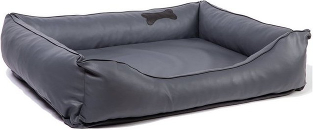 Produktbild von CopcoPet Hundebett Paco Kunstleder Grau 90 x 70 cm