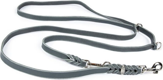CopcoPet Hundeleine aus Fettleder 3-fach verstellbar geflochten - 2 m – Bild 1 von 7