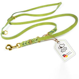 CopcoPet Hundeleine Fettlederleine Hundeleine geflochten dreifach – Bild 1 von 6