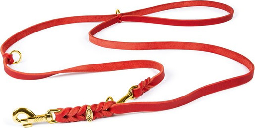 Produktbild von CopcoPet Hundeleine Fettlederleine Hundeleine geflochten dreifach