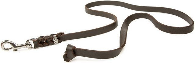 Produktbild von CopcoPet Hundeleine Lederleine ohne Handschlaufe Verchromt