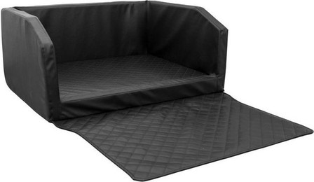 Produktbild von CopcoPet Travel Bed Hunde-Autobett Rot/Schwarz 70x55 cm mit Gurtsystem