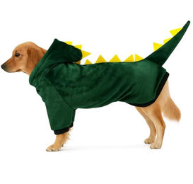 Corimori Hundekostüm Süßes Dinosaurier-Kostüm für Hund & Katze, ideale Dino Tierverkleidung für Herbst & Winter, mit Kapuze – Bild 1 von 9