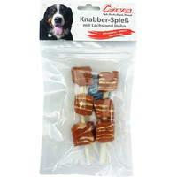 Produktbild von Corwex Knabberspieß mit Lachs und Huhn Hundekauartikel - 8 x 90 g