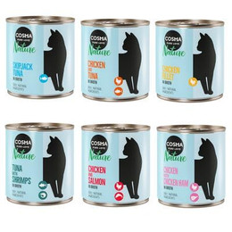 Produktbild von Cosma Nature Katzenfutter nass Mixpaket 1 (6 Sorten) - 6 x 280 g