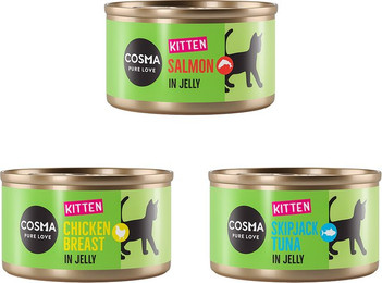 Produktbild von Cosma Original Kitten Nassfutter Mixpaket - 24 x 85 g